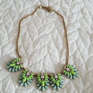 Jcrew Y2K layered gemstone necklace